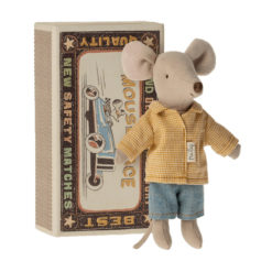 Maileg Big Brother Maus in der Box „mit kariertem Hemd“ - H13cm 02
