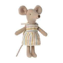 Maileg Big Sister Maus in der Box „mit gestreiftem Kleid“ - H13cm 01