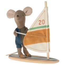 Maileg Little Brother Surfer Maus in der Box, H11cm