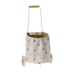 Maileg Trolly „Multi Dots – Yellow“, 56x28cm 01