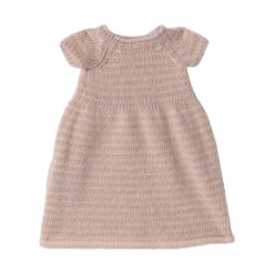 Maileg gestricktes Kleid für Hasen „rose“ (Größe 4) 01