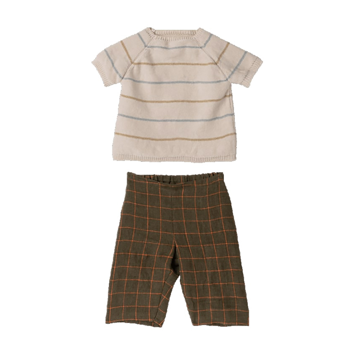 Maileg gestricktes Shirt & Hosen-Set (Größe 5) 01