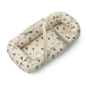 Liewood Gro Babylift / Babynest „Panda play / Sea shell mix“, Bio-Baumwolle