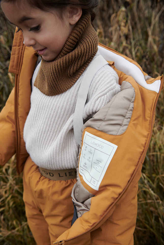 Liewood Schlauchschal Mathias „Golden caramel“, Kinderschal, Bio-Baumwolle – Bild 6