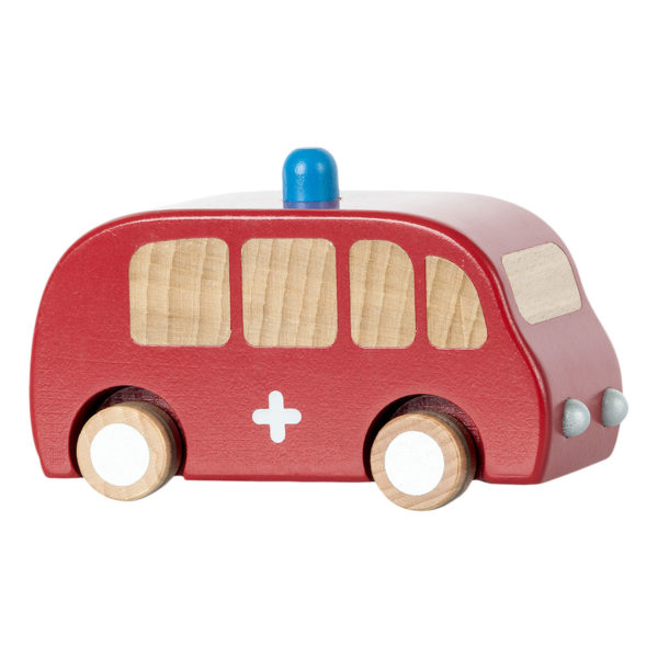 Maileg Feuerwehr Holzauto mit Rückzugsfunktion, 12cm 01