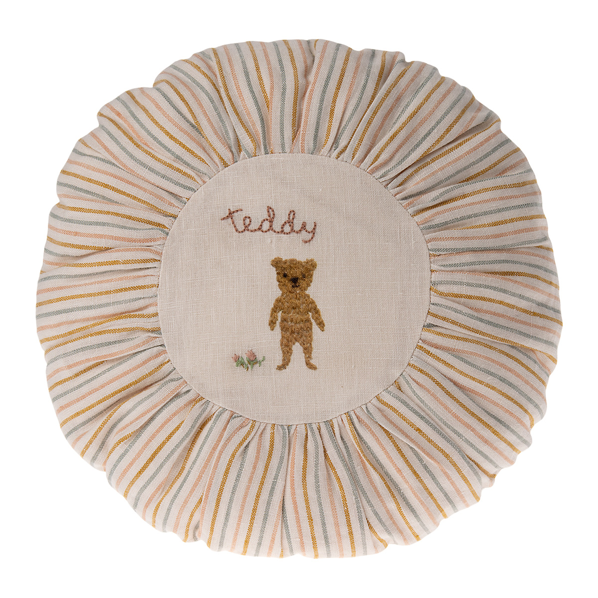 Maileg Kissen „Teddy / gestreift“, rund, ø26cm