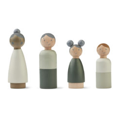 DELISTED Liewood Puppenhausfamilie Lotta „Hunter green mix“, 4-teiliges Set