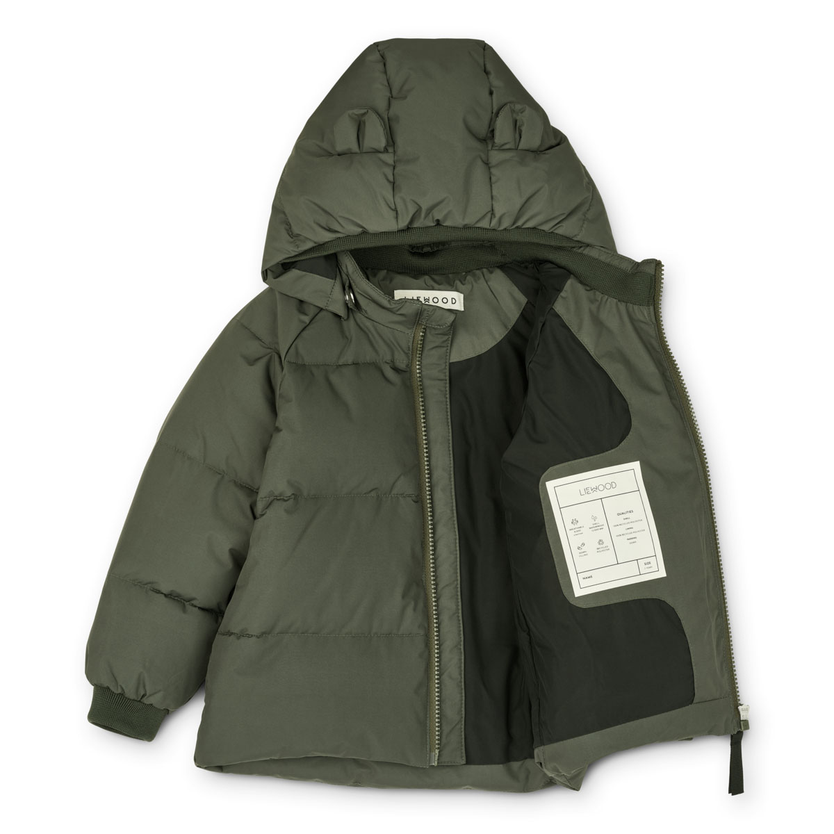 Liewood Polle Daunenjacke für Kinder „Hunter green“, Gr. 68, 74, 80 – Bild 2