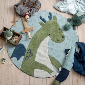 DELISTED Sebra Bettschlange Sleepy Croc „Dragon Tales“, gestrickt, 190cm – Bild 3