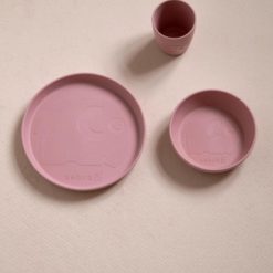 Sebra Kindergeschirr-Set MUMS „blossom pink“, Biokunststoff – Bild 4