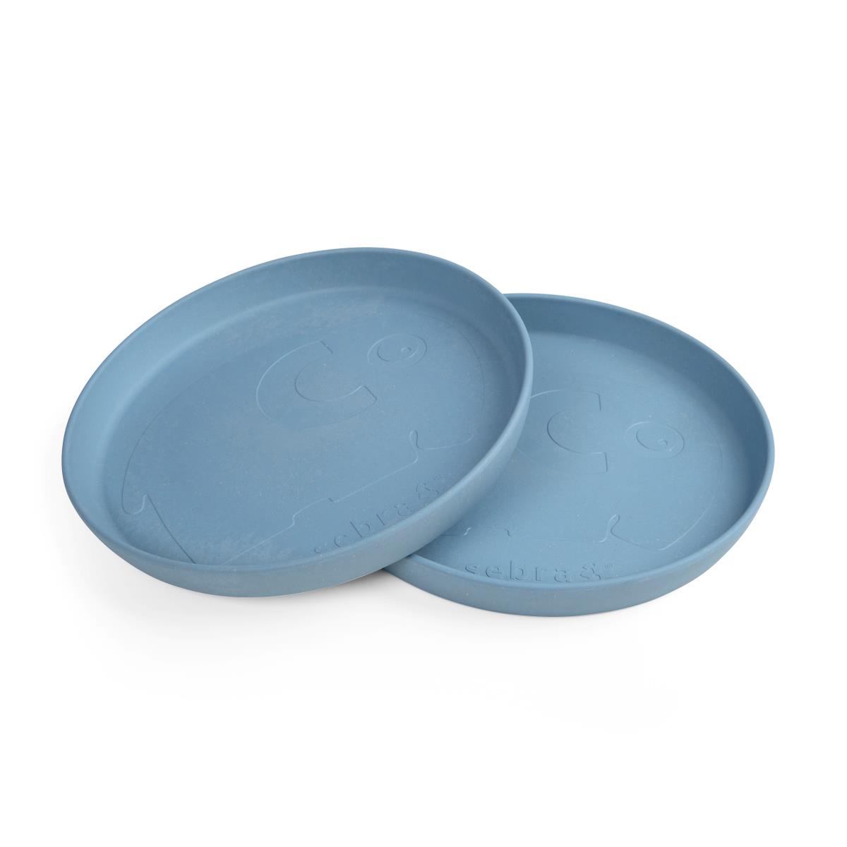 Sebra Kinderteller-Set MUMS „powder blue“, Biokunststoff 01