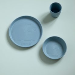 Sebra Kinderteller-Set MUMS „powder blue“, Biokunststoff – Bild 3