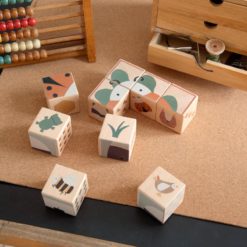 Sebra Würfel-Puzzle aus Holz „Woodland“ – Bild 3
