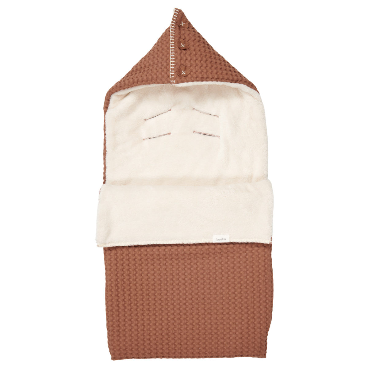 koeka Fußsack Oslo „hazel / pebble“ für 3-Punktgurt, 0+