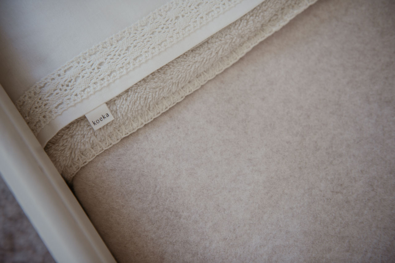 koeka Babydecke Denver Plüsch „nougat“, 75x100cm – Bild 4