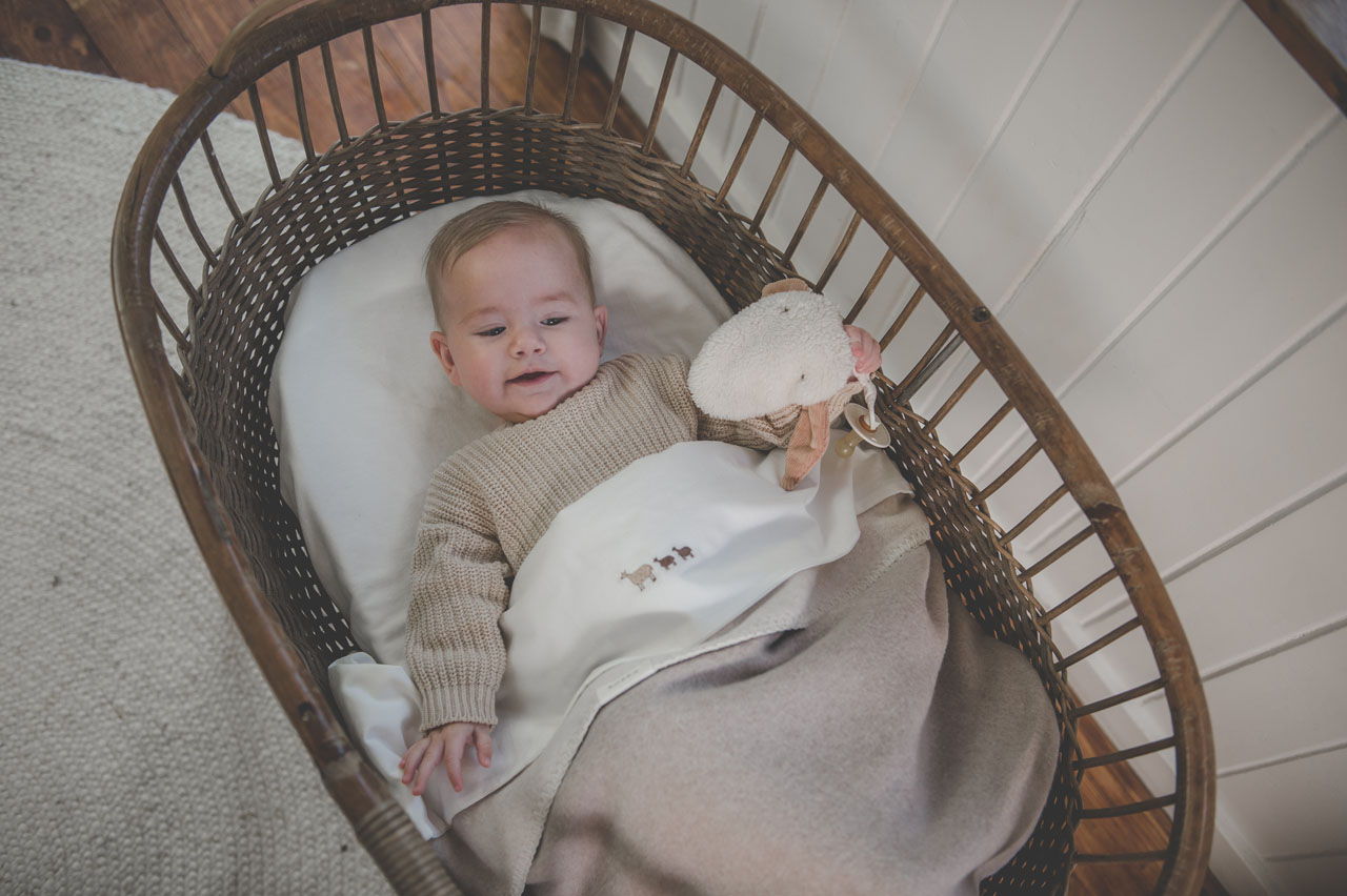 koeka Babydecke Denver „clay / nougat“, reversible / 2-lagig, 75x100cm – Bild 6