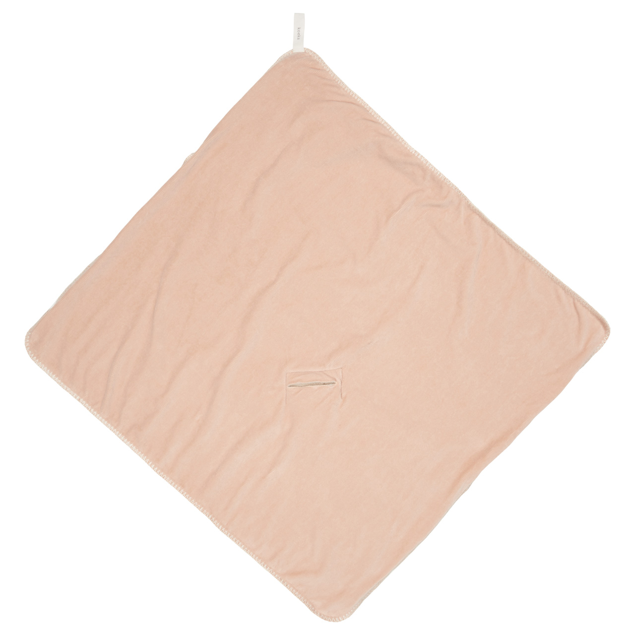 koeka Kapuzenhandtuch Oddi Plüsch „rosa salt“ 100x100cm – Bild 3