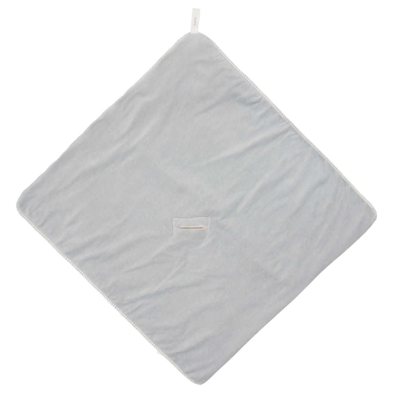 koeka Kapuzenhandtuch Oddi Plüsch „wave“ 100x100cm – Bild 3