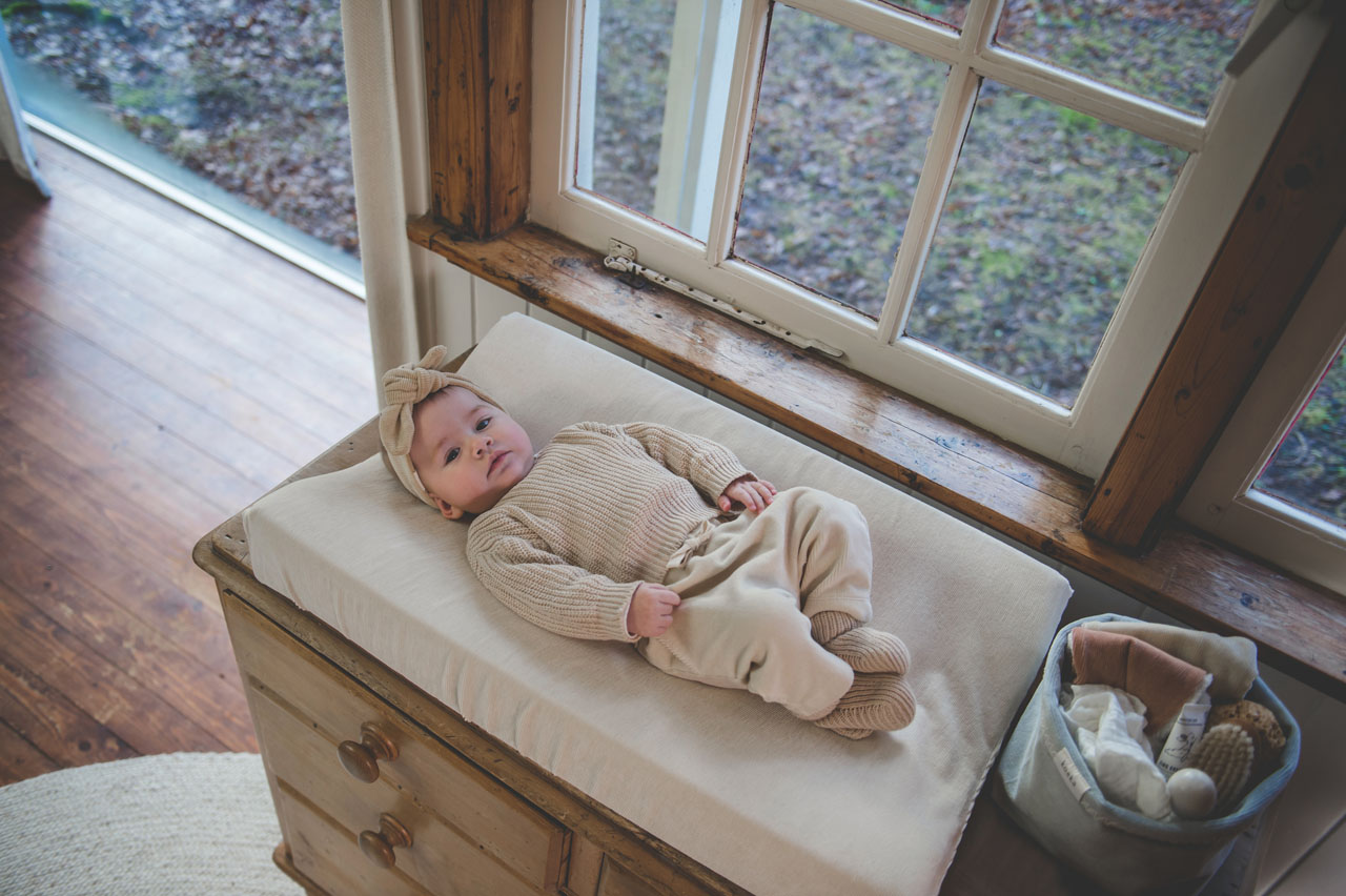 koeka Wickelauflagenbezug Oddi „warm white“, 45x73cm – Bild 3