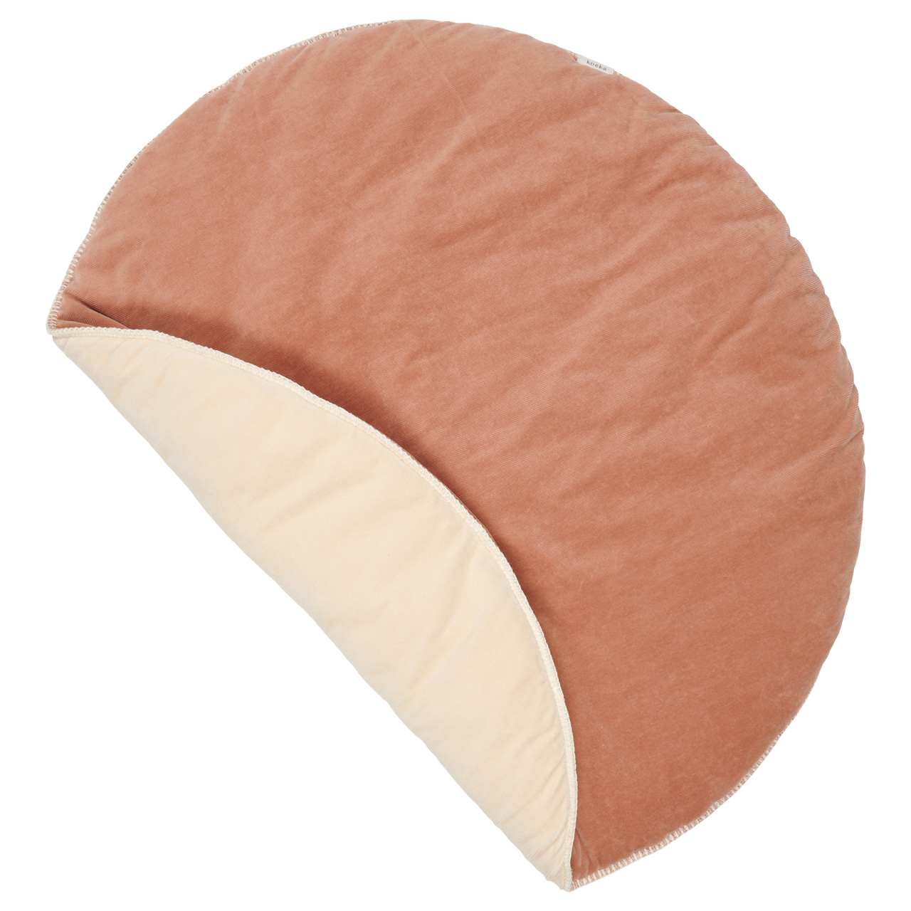 koeka runde Krabbeldecke Oddi „soft earth / warm white“ ø90cm