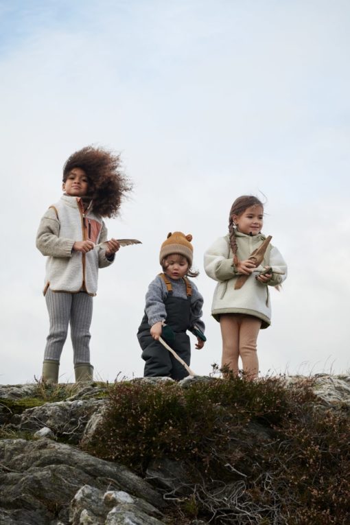 Liewood Vada Sherpa Weste für Kinder „Khaki black mix“, Gr. 116 – Bild 6