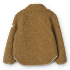 DELISTED Liewood Nolan Sherpa Jacke für Kinder „Oat / Golden caramel mix“, Gr. 104 – Bild 2
