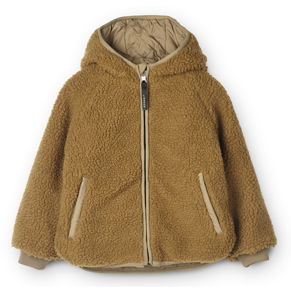 DELISTED Liewood Jackson Thermo-Wendejacke für Kinder „Golden caramel / Oat mix“