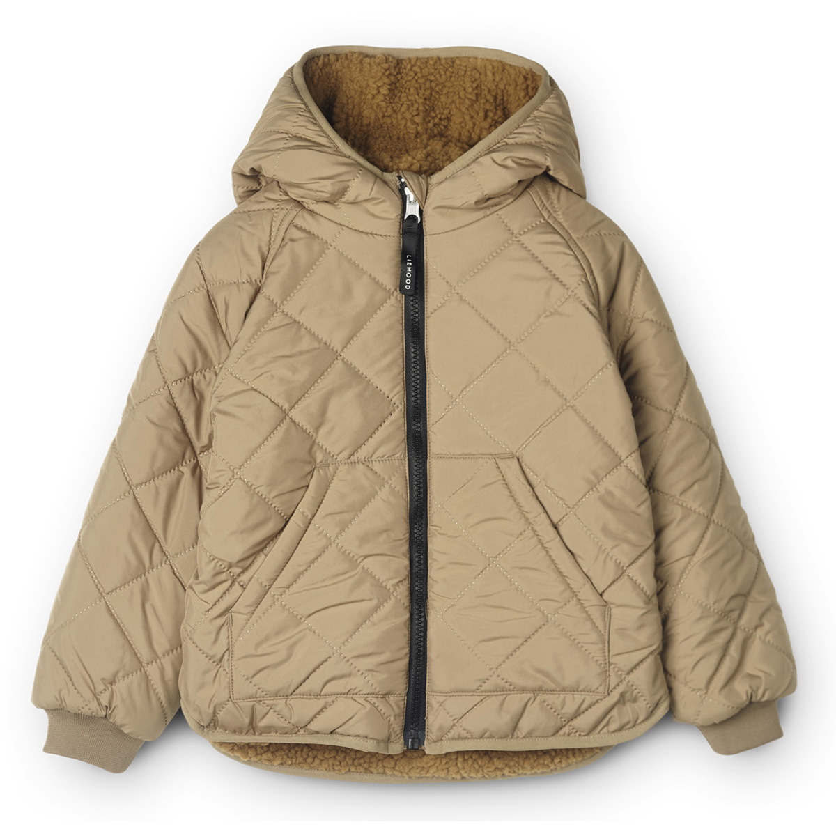 DELISTED Liewood Jackson Thermo-Wendejacke für Kinder „Golden caramel / Oat mix“ – Bild 4