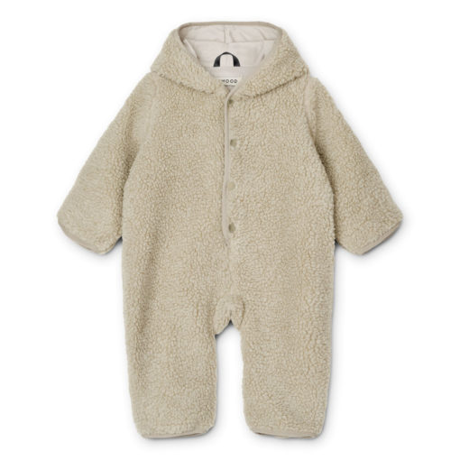 Liewood Fraser Baby-Overall „Sand“, Teddystoff Gr. 74, 80