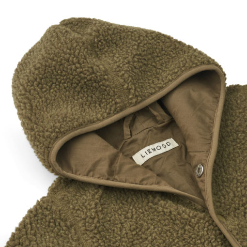 Liewood Fraser Baby-Overall „Khaki“, Teddystoff Gr. 68-80 – Bild 3