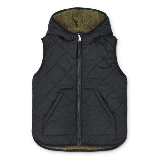Liewood Diana Thermo-Wendeweste für Kinder „Khaki / Black mix“, Gr. 68-86, 98, 110 – Bild 7