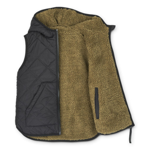 Liewood Diana Thermo-Wendeweste für Kinder „Khaki / Black mix“, Gr. 68-86, 98, 110 – Bild 3