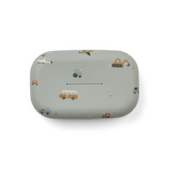 DELISTED Liewood Feuchttücherbox Oline „Vehicles / Dove blue mix“, 19x11x6cm – Bild 2