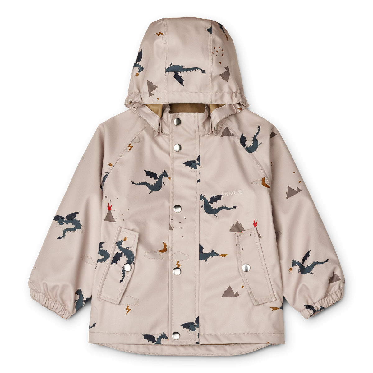 DELISTED Liewood Parker Regenbekleidungs-Set „Little dragon / Dark sandy mix“ – Bild 3