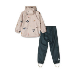 DELISTED Liewood Parker Regenbekleidungs-Set „Little dragon / Dark sandy mix“ – Bild 2