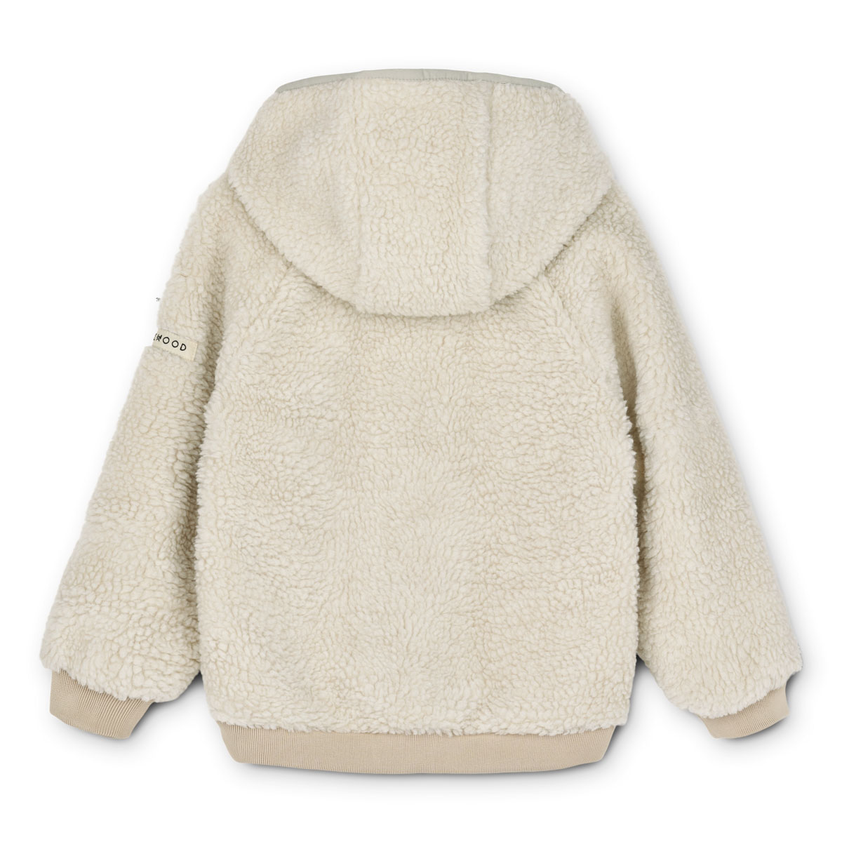 Liewood Yves Sherpa Kapuzenjacke für Kinder „Pecan / Sandy mix“, 1-6J – Bild 2