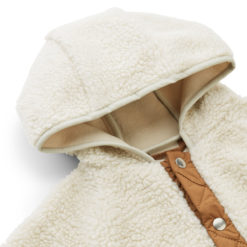 Liewood Yves Sherpa Kapuzenjacke für Kinder „Pecan / Sandy mix“, 1-6J – Bild 4