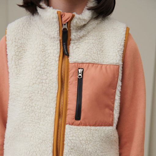 Liewood Vada Sherpa Weste für Kinder „Khaki black mix“, Gr. 116 – Bild 12