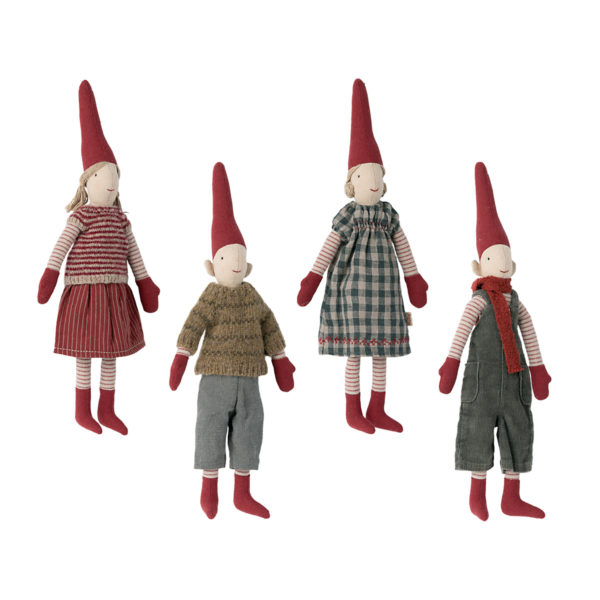 Maileg Weihnachts-Wichtel, Mini Pixy 4er-Set, H31cm
