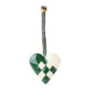 Maileg Weihnachtsbaumschmuck „geflochtenes Herz aus Metall, dunkelgrün“ 6cm