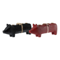 DELISTED Maileg Holzschwein, roter Kerzenhalter, large, 4-flammig, 39cm – Bild 2