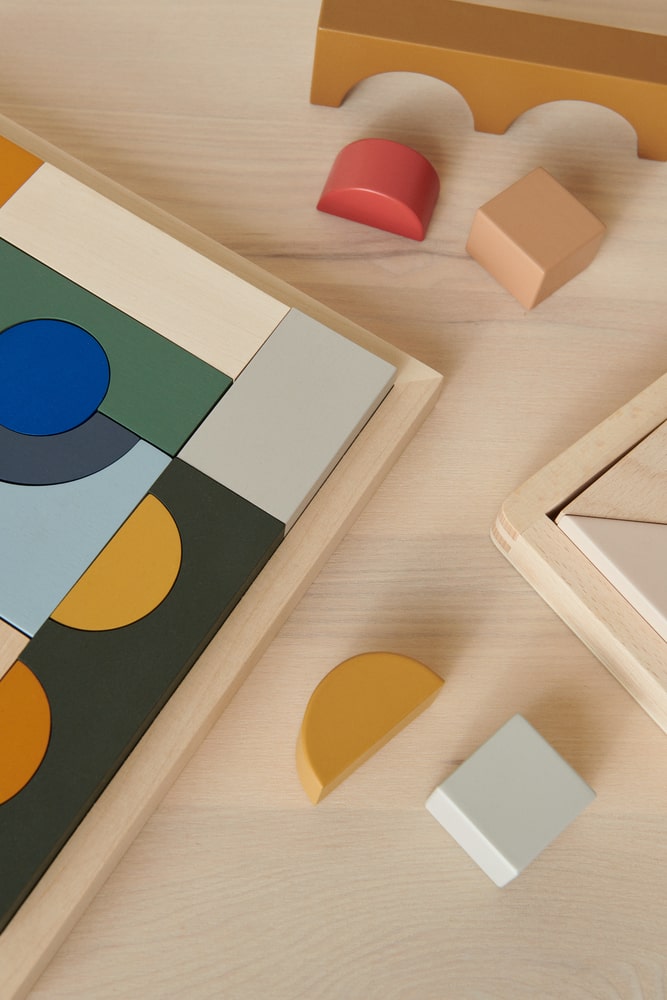 Liewood Geometrisches Holzpuzzle Ishan „Multi mix“, Holzbausteine – Bild 3