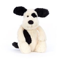 Jellycat Kuscheltier Bashful Black & Cream Puppy Medium (H31cm)