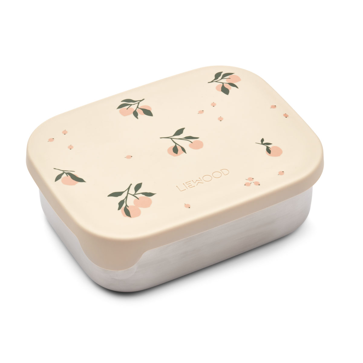DELISTED Liewood Arthur Lunchbox „Peach / Sea shell mix“, Edelstahl mit Silikon-Deckel
