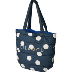 Liewood Wende-Einkaufstasche Diaz „Mega dot / Midnight navy multi mix“, 38x48cm
