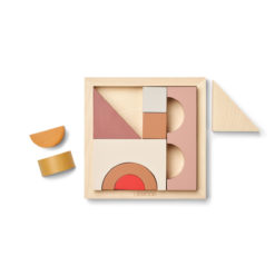 Liewood Geometrisches Holzpuzzle Ishan „Rose multi mix“, Holzbausteine – Bild 2