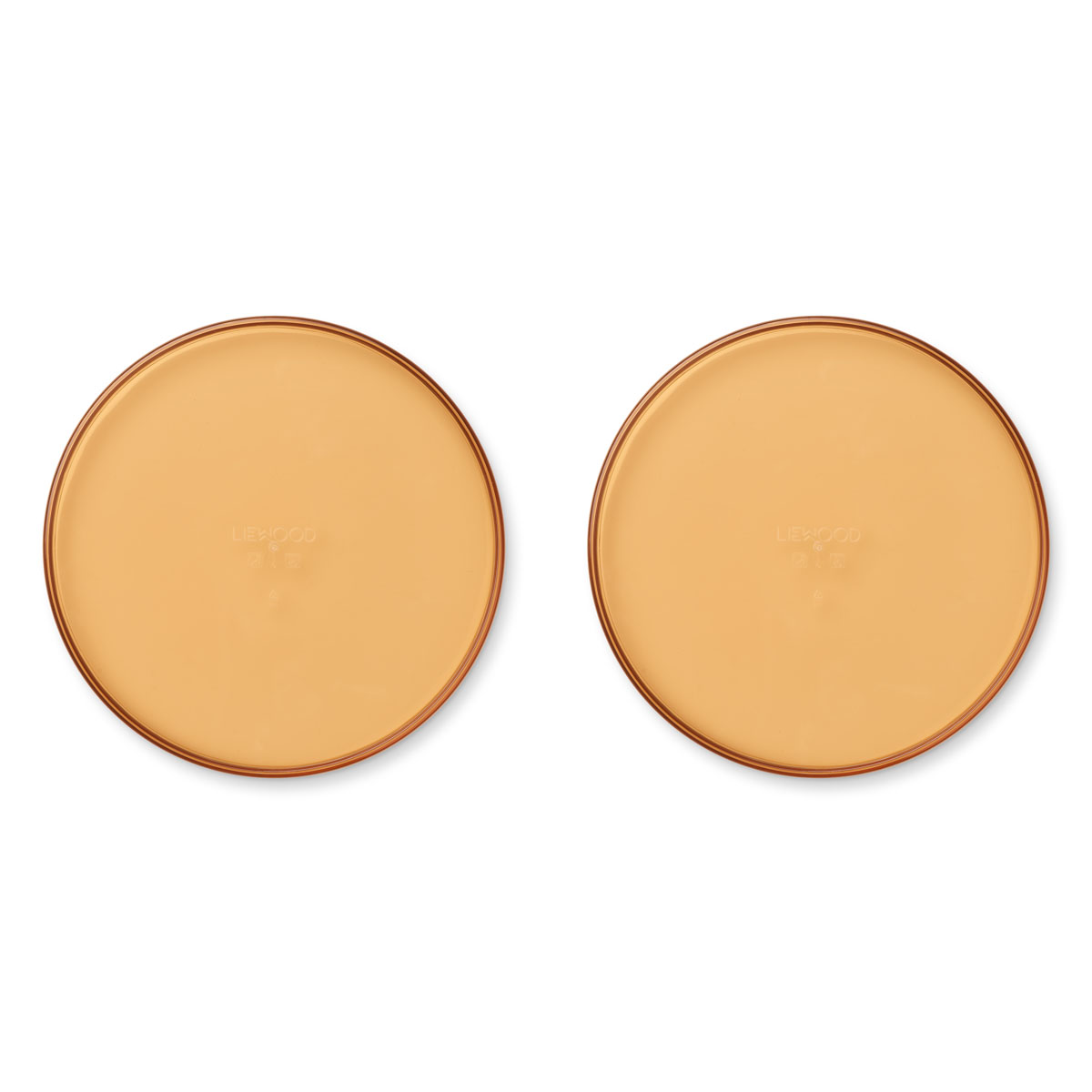 Liewood Tritan-Kinderteller Uma „Mustard“, 2er-Set, ø20cm, bruchsicher – Bild 2