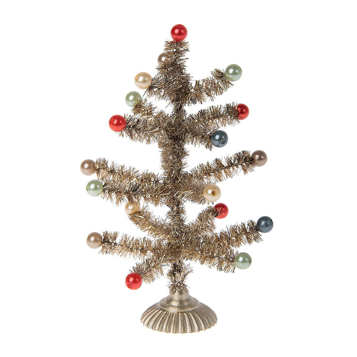Maileg Miniatur Weihnachtsbaum „Gold“ für das Puppenhaus, 15x9cm