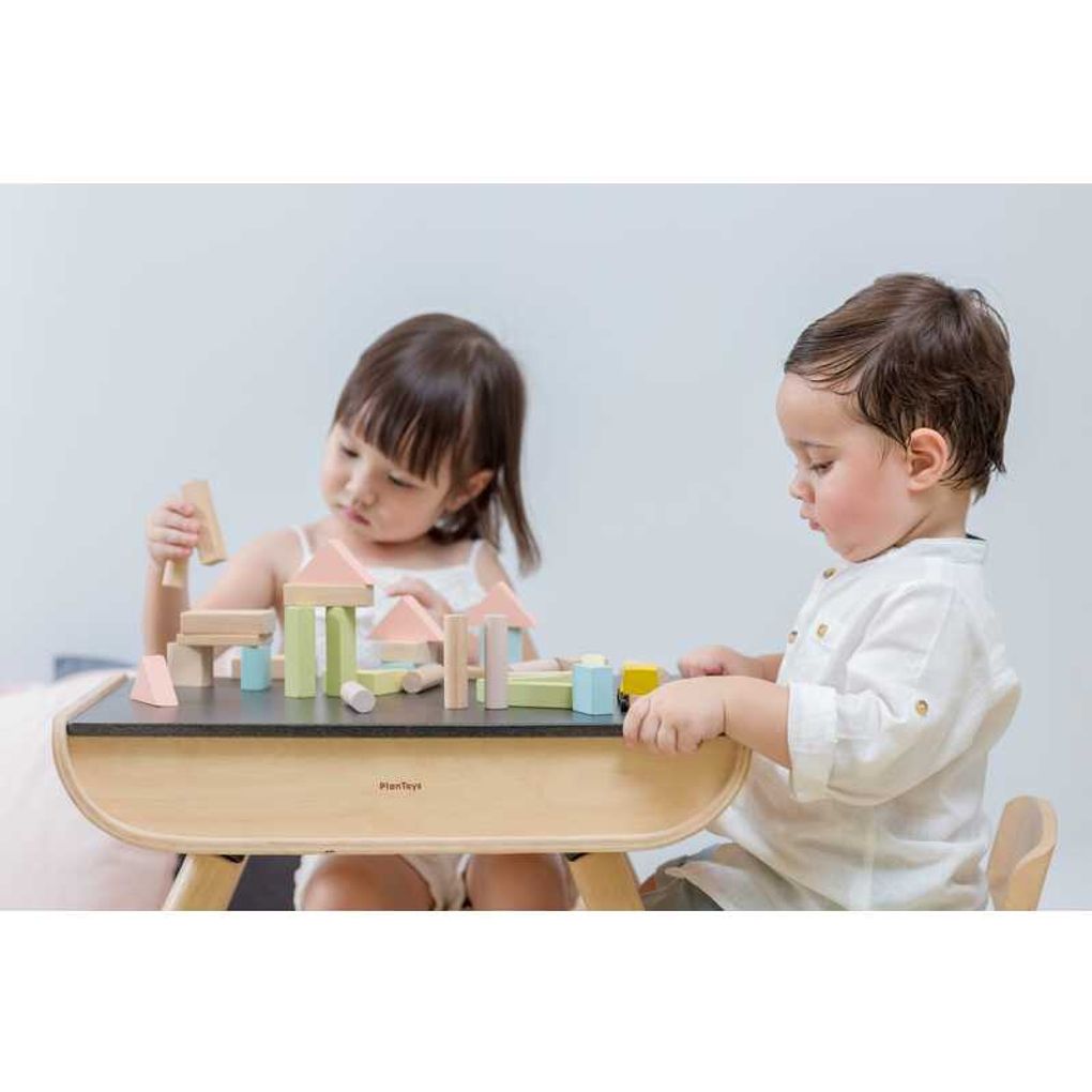 PlanToys Bauklötze-Set, 40-teilig aus Holz – Bild 4