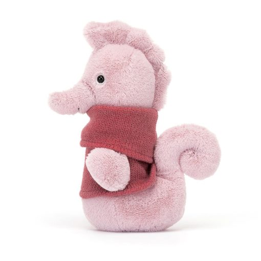 Jellycat Kuscheltier Cozy Crew Seahorse (17x6cm) – Bild 2